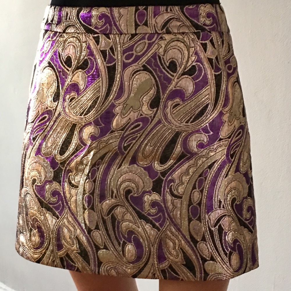 H&M Short Metallic Skirt